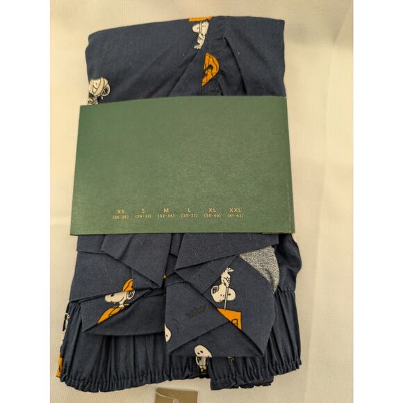 NWT J.Crew Printed boxers in cotton in Peanuts Halloween Navy size Small - Picture 6 of 6